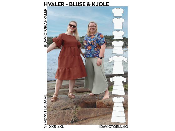 011  Hvaler – bluse & kjole (XXS-4XL)