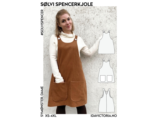017  Sølvi spencerkjole (XS-4XL)