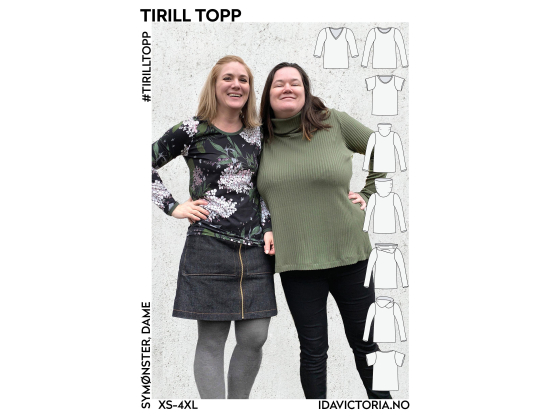 018  Tirill Topp – trøye til dame (XS-4XL)