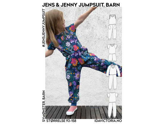 2  Jens & Jenny Jumpsuit, barn (92-158)