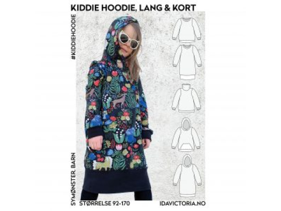 023  Kiddie Hoodie – lang & kort genser til barn (92-170)