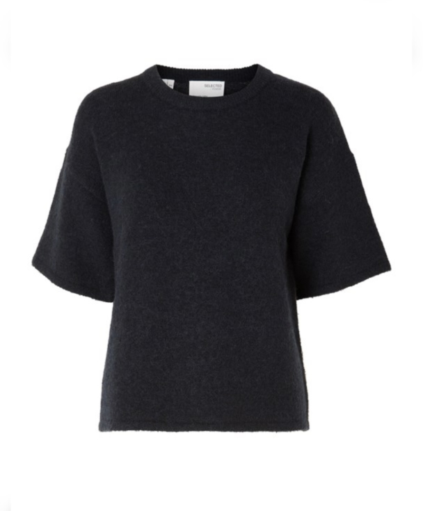 Maline-Liliana 2/4 Knit O-neck - Dark Sapphire  - Image 1