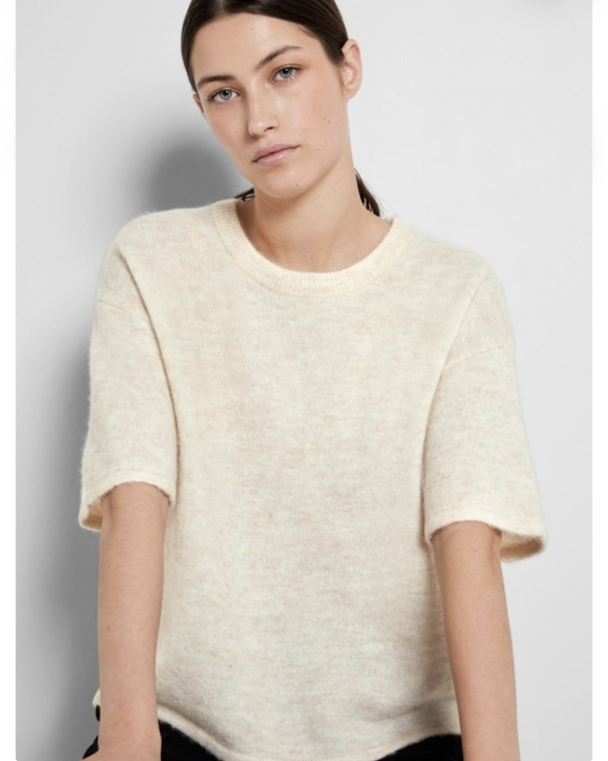 Maline-Liliana 2/4 Knit O-neck - Birch  - Image 3