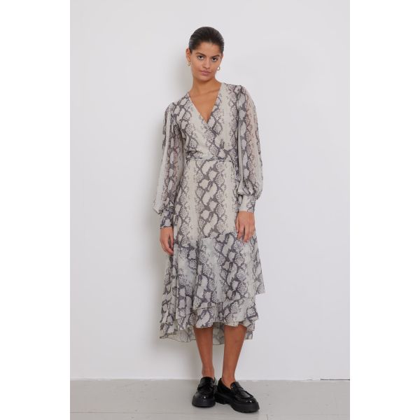 PhloxBBNora Dress - Light Snake Print