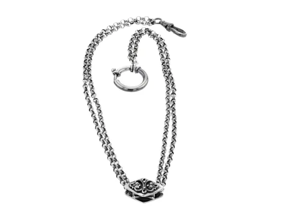 Klokkekjede feste m. to fester