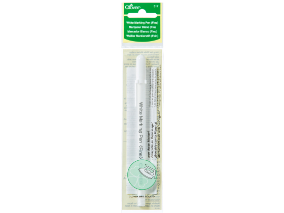 517  CLOVER MARKERING PEN HVID
