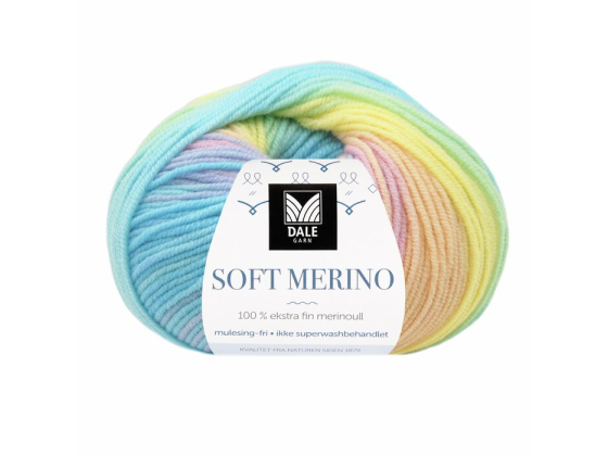 Soft Merino - Pastell print