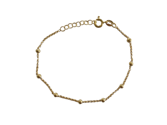 Armbånd - Kuler forgylt 25
