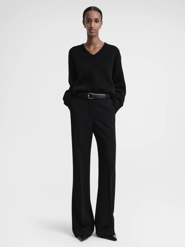 V-Neck Wool Cashmere Knit - Image 1