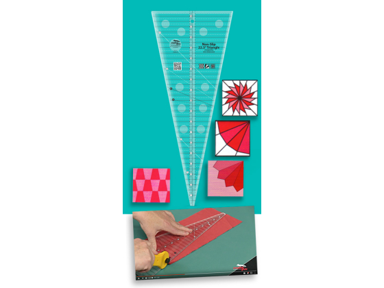 CGREU3    22.5 Degree Triangle Quilt Ruler