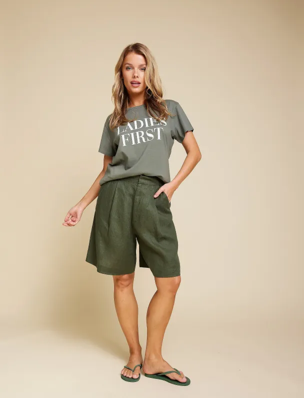 LINE OF OSLO Pluto Linen Shorts - Image 3