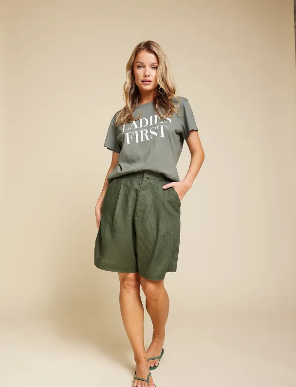 LINE OF OSLO Pluto Linen Shorts - Image 4