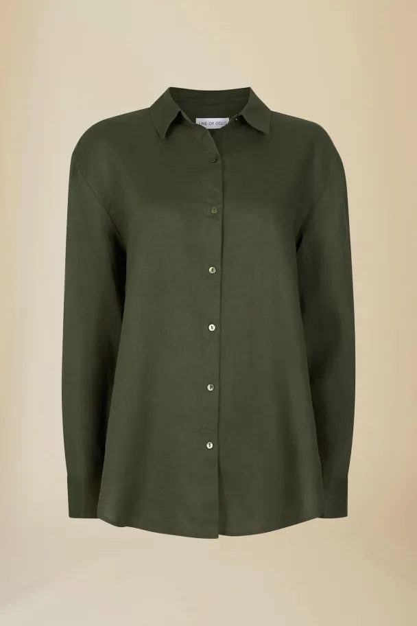 LINE OF OSLO Basic Linen Shirt - Image 2