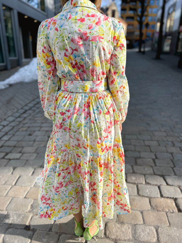 Poplin Midi Dress - Flora - Image 2