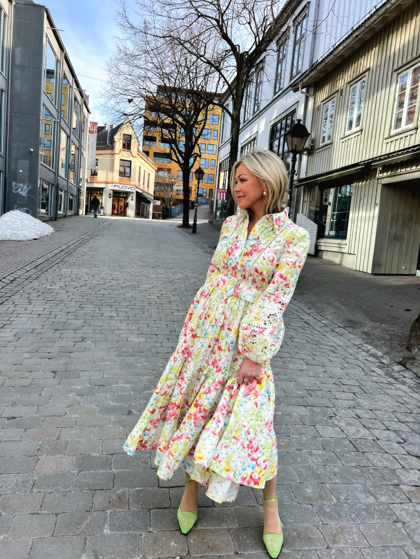 Poplin Midi Dress - Flora - Image 3