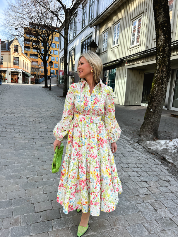 Poplin Midi Dress - Flora - Image 4