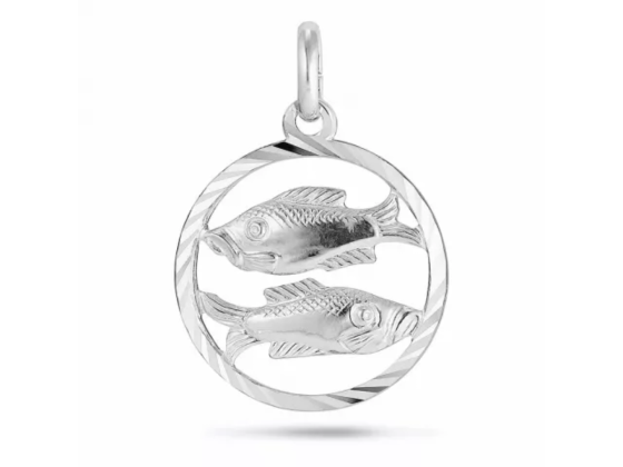 Anheng - Stjernetegn (fiskene) sølv
