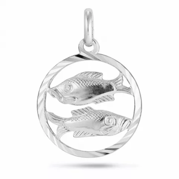 Anheng - Stjernetegn (fiskene) sølv