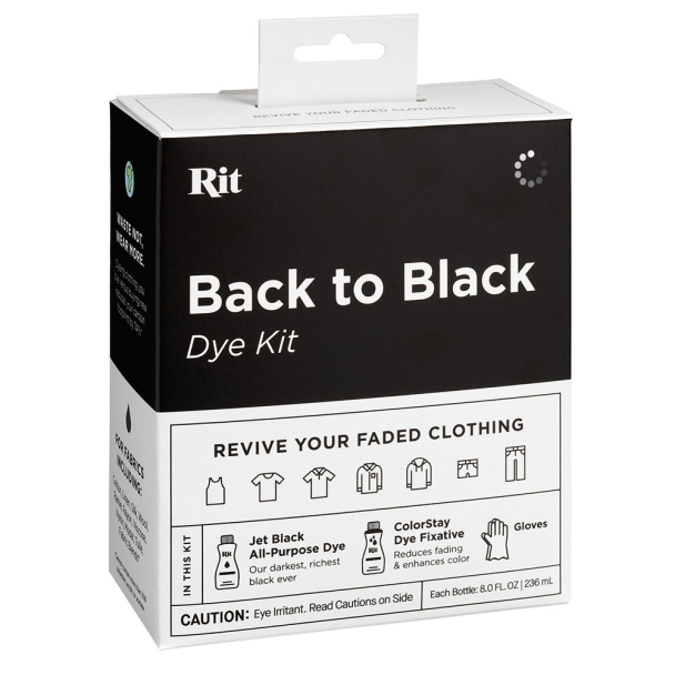Rit Dye Tekstilfarge Sett – Back to Black Dye kit - Image 1