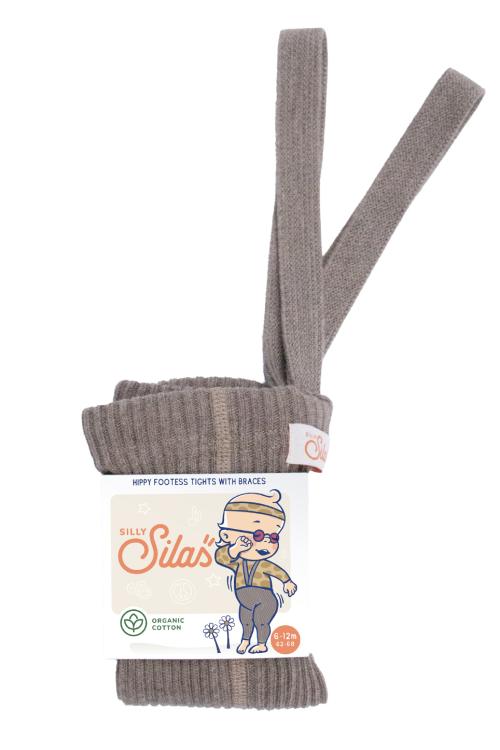 SILLY SILAS - HIPPY FOOTLESS TIGHTS COCOA BLEND