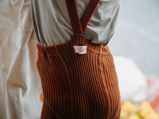 Hippy Footless Tights - Cinnamon - Image 6