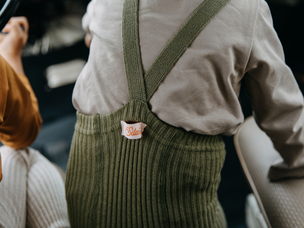 Hippy Footless Tights - Olive - Image 6