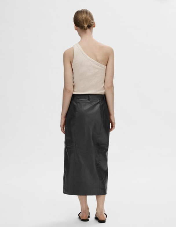 Anna One Shoulder Top - Oatmeal - Image 2