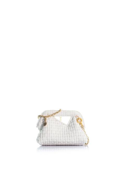 The Mini Mediterraneo Clutch Denim White Braid