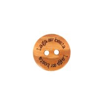Knapp - 15mm - 2 hull - Laga av Besta