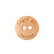 Knapp - 15mm - 2 hull - Laget av farmor