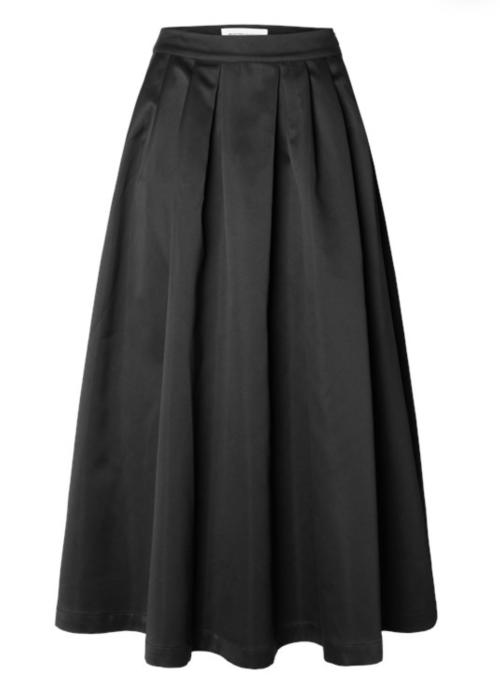 Aresia Ankle Volume Skirt - Black 