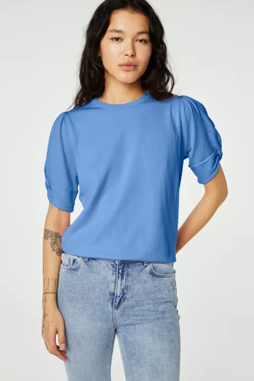 Molly Twist Pullover Cornflower blue|Molly Twist Pullover Fra Fabienne Chapot