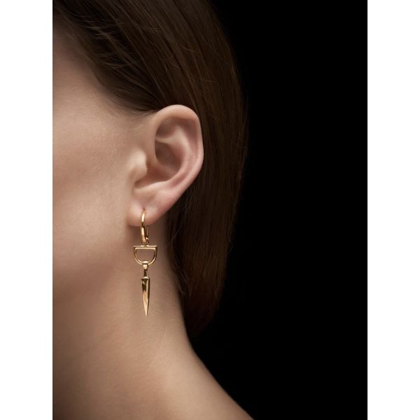 Bitten Earring - Gold-plated Silver