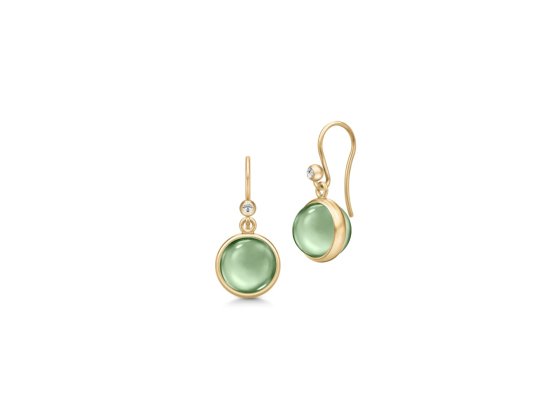 Prime Earrings Green Amethyst