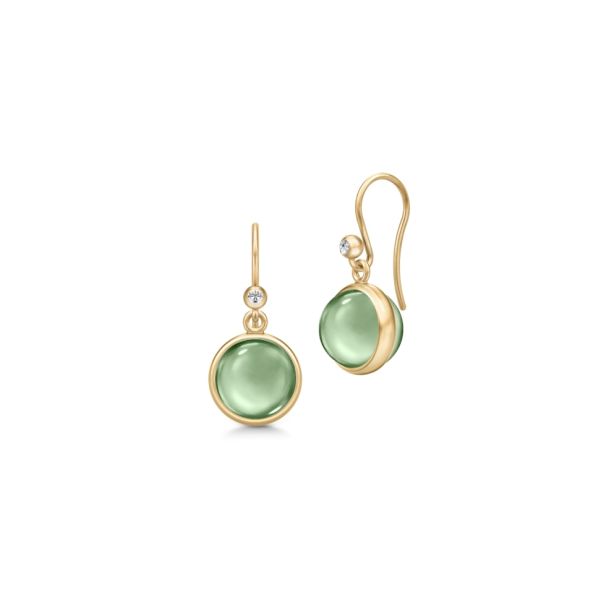 Prime Earrings Green Amethyst