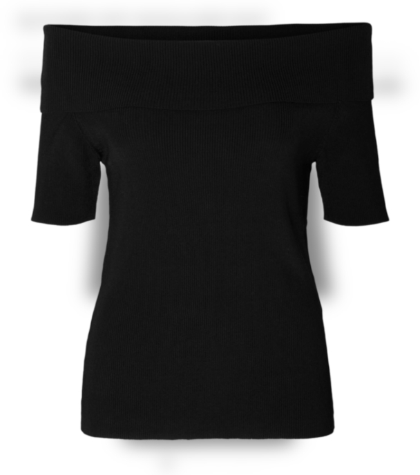 Caro Off Shulder Knit - Black  - Image 4