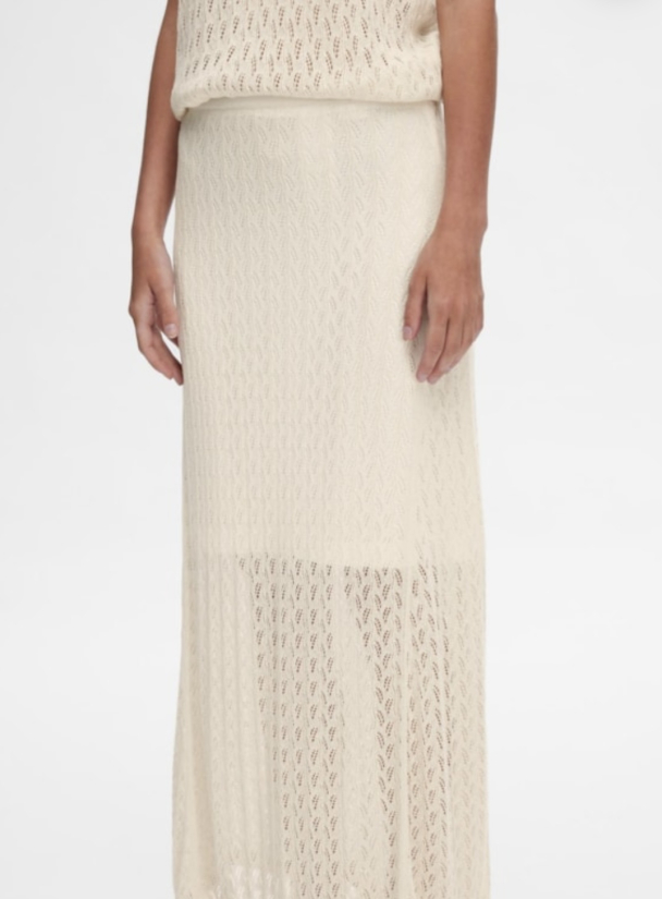 Agny Long Knit Skirt - Birch  - Image 5