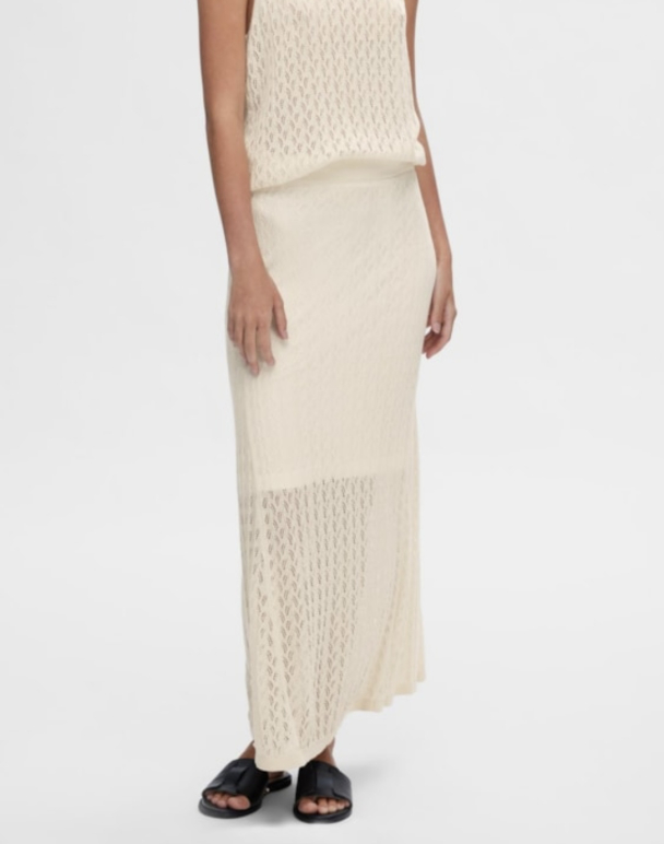 Agny Long Knit Skirt - Birch  - Image 1