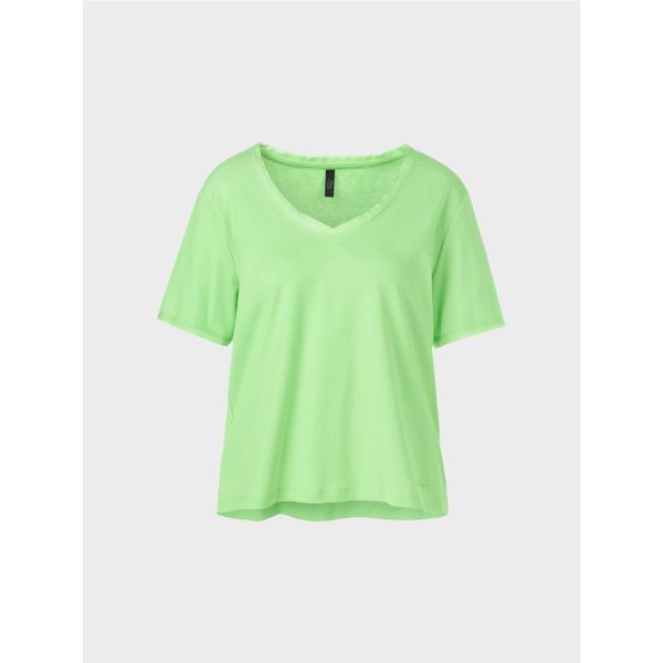 Kortermet T-skjorte med V-hals Grønn Fra Marccain