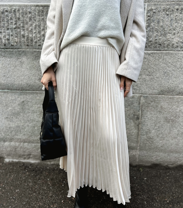 Celine Midi  Skirt - Whitecap Gray  - Image 1