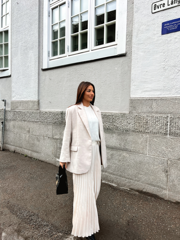 Celine Midi  Skirt - Whitecap Gray  - Image 5