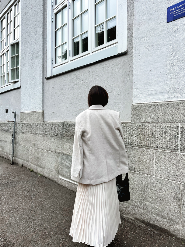 Celine Midi  Skirt - Whitecap Gray  - Image 6