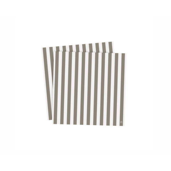 Serviett 33x33 striper 