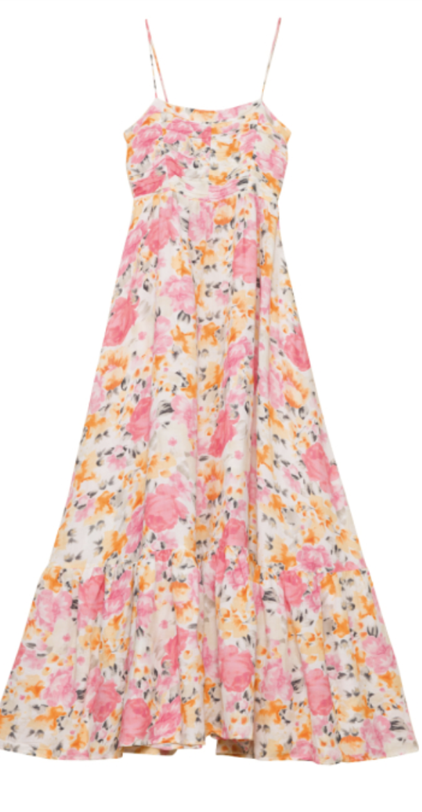 Linen Strap Dress - Vintage Corals - Image 2