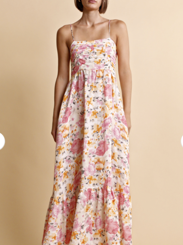 Linen Strap Dress - Vintage Corals - Image 4