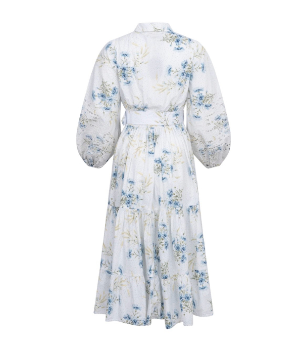 Poplin Midi Dress - Blue Field - Image 5