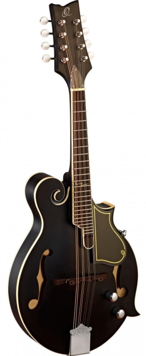 Ortega Mandolin RMFE40SBK med mik, F-style