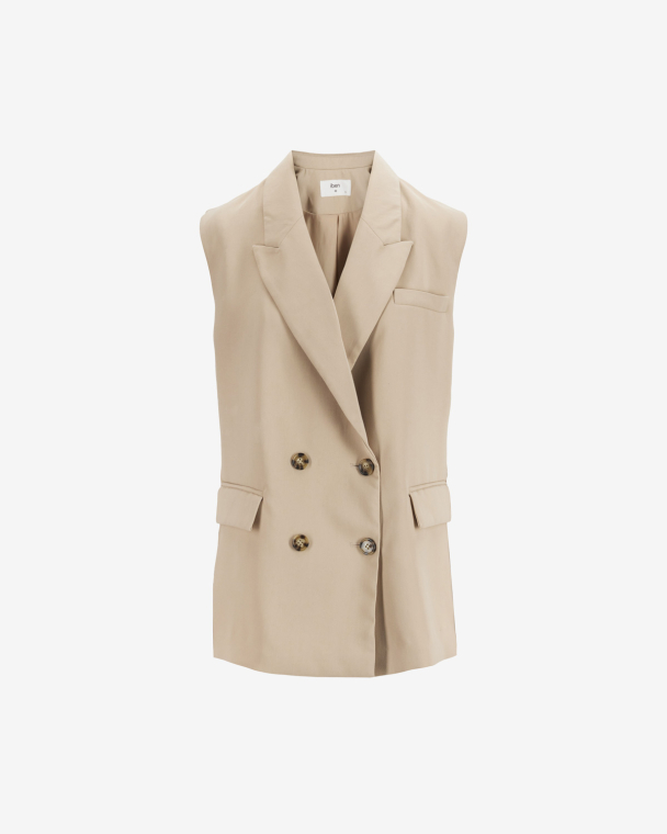 Harper Waistcoat - Beige - Image 2