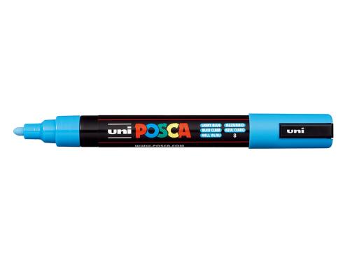 Uni POSCA PC-5M – Medium 1,8-2,5mm – 8 Light Blue