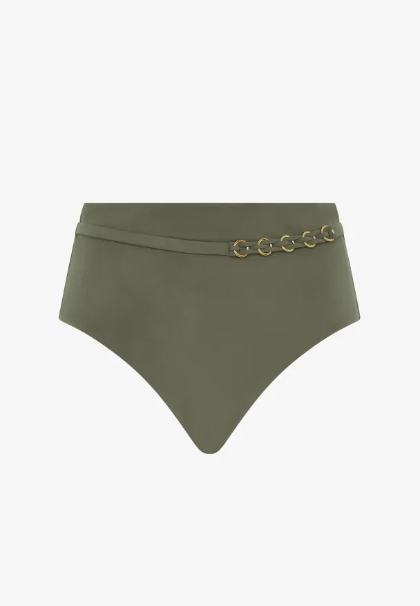 'Emblem' full brief, khaki green - Image 1